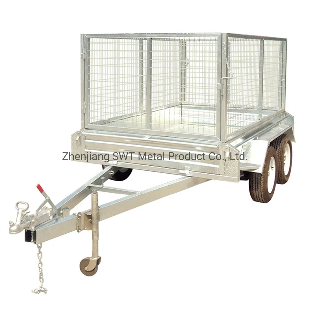 Tandem Axle Box Trailer Optional Different Kinds of Cage (SWT-TT85)