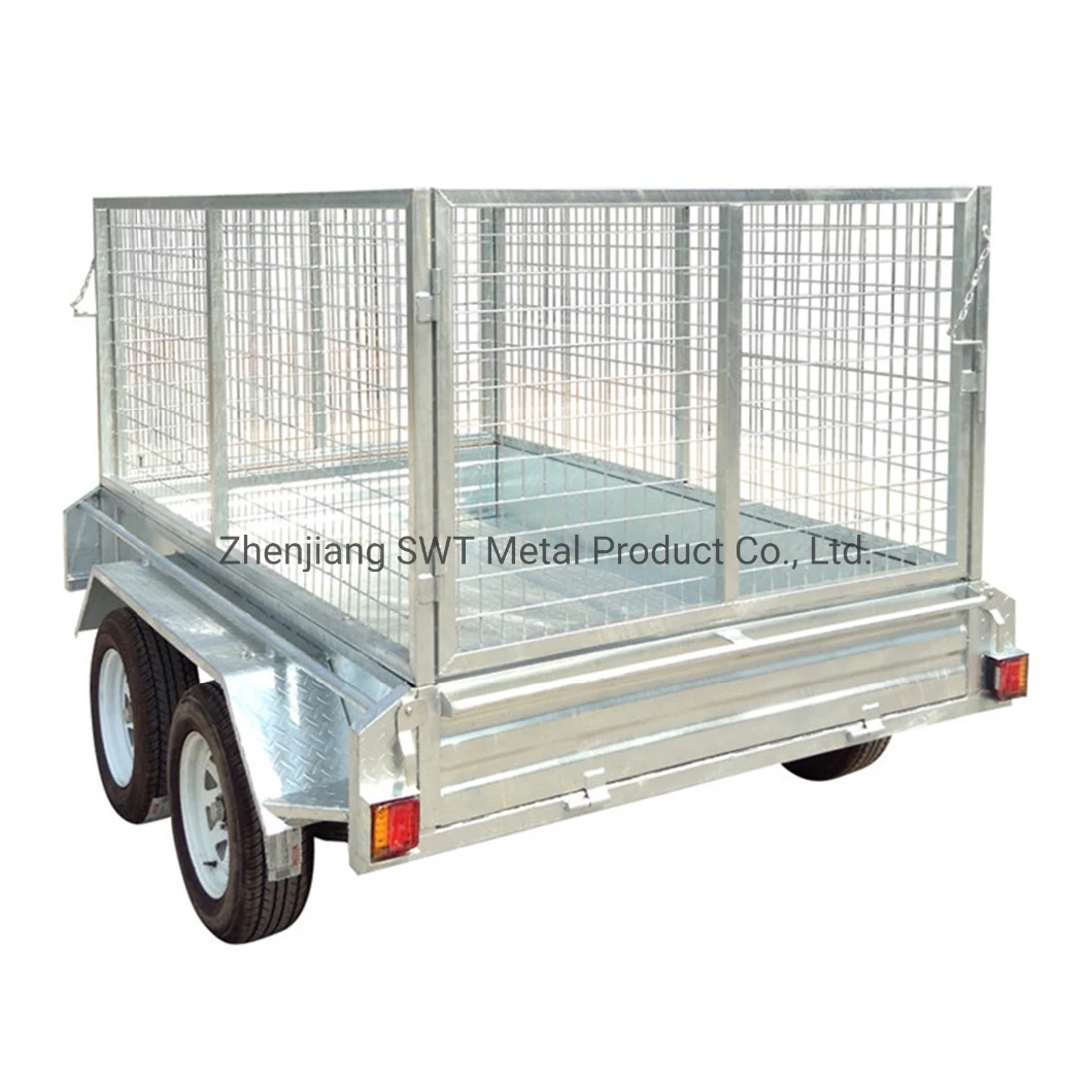 Tandem Axle Box Trailer Optional Different Kinds of Cage (SWT-TT85)