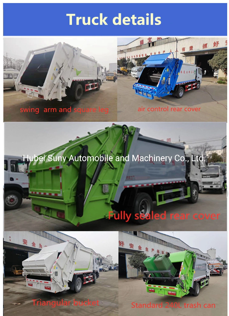 Heavy Duty Truck 15cbm Garbage Compactor Truck Sinotruk HOWO Rhd
