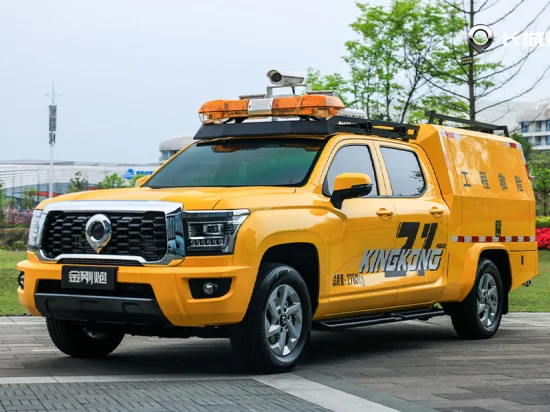 Vehículo de Drenaje de Doble Fila para Rescate con Equipo de Bomba Pickup Aparato Transporte de Instrumentos Offroad Especial Emergencia Minería Apoyo Multipropósito