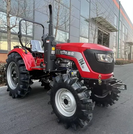 Tractor de jardín 4WD 70HP, Tractor de huerta CE, Tractor agrícola pequeño de cuatro ruedas, Tractor para caminar, Mini Tractor para maquinaria agrícola