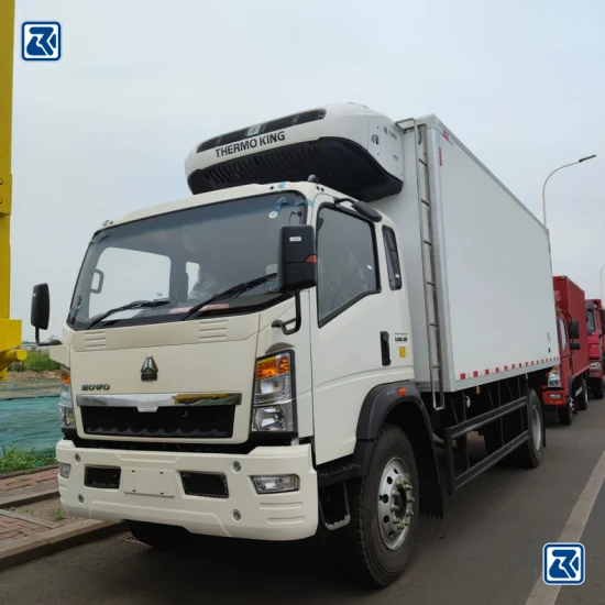 China Sinotruk/HOWO 4X2 5 Ton /10 Ton Carrier Congelador Refrigeración Cargo Van/Light/Camión/Alimentos/Congelador/Refrigerador Vehículo/Camión Precio para Refrigerado/Congelación/Caja