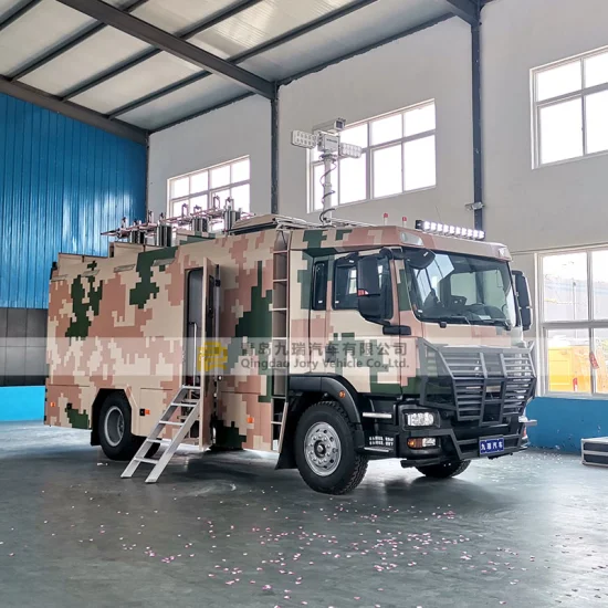 Nuevo vehículo de comando de comunicación satelital Sinotruk HOWO 4X2 FAW Beiben Dongfeng Shacman Foton Segundo camión Camión especial de servicio pesado